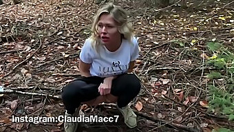 Fucking In The Woods: A Cumshot Surprise