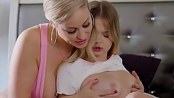 Milf Gets Her Stepdaughter'S Mouth On Her Pussy