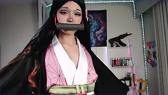 18+ Teenager Nezuko Wird Von Tentakel-Cum-Schlampe Besamt