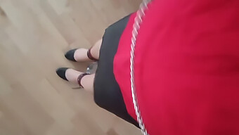 Sissy'S Feet In Bondage: Painful Heels And Pantyhose