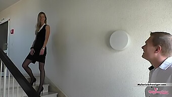 Busty Business Woman Fucks And Gets Creampied In Stockings And Heels