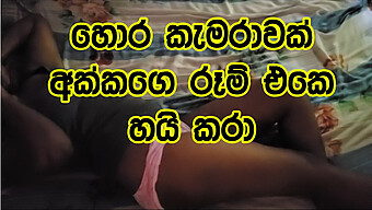 18-Year-Old Sri Lankan Step Sister Gives A Handjob And Fingers Cock