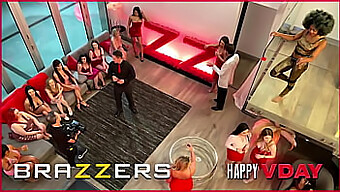 Four Lucky Guys Indulge In An Interracial Orgy With A Group Of Gorgeous Women - Brazzers