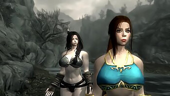 Game Of Punishment: Jenna And Lacey In 3d Skyrim