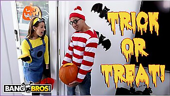 Trick Or Treat With Evelin Stone And Bruno'S Petite Ass