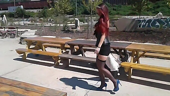 Enjoy The Great Outdoors With Some Sexy Stockings Action