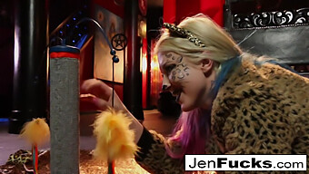 Jen Hexxx Assists Leya In A Successful Milk Enema