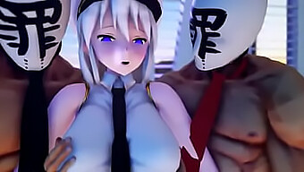 Azurlane'S Big Natural Tits And Cumshot In Hentai Video