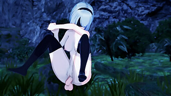 「nier Automata 18+ Teen Gets A Blowjob And Fucked In The Forest」