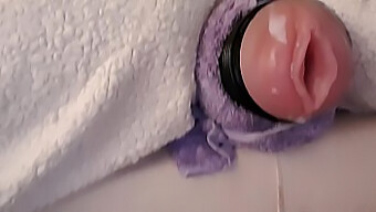 Solo Guy'S Edging Session Ends With A Cumshot On His Fleshlight